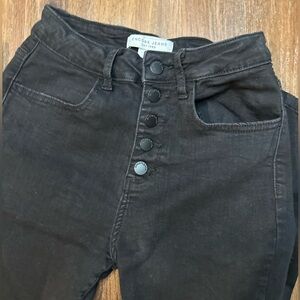 Encore Jeans Women's High Rise Black Denim